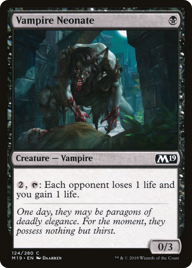 Vampire Neonate (M19-124) [Core Set 2019]