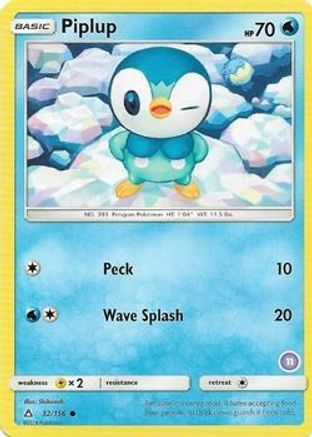 Piplup (11) (32) [SM Trainer Kit Alolan Sandslash & Alolan Ninetales] - Common
