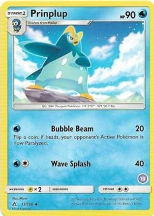Prinplup (13) (33) [SM Trainer Kit Alolan Sandslash & Alolan Ninetales] - Uncommon