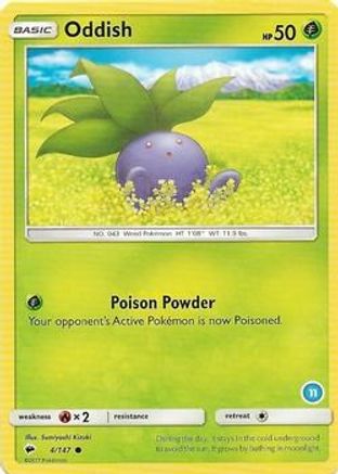 Oddish (11) (4) [SM Trainer Kit Alolan Sandslash & Alolan Ninetales] - Common