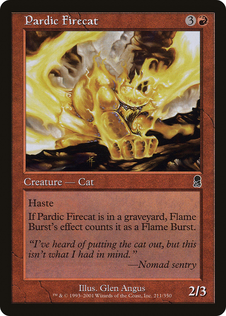 Pardic Firecat (ODY-211) [Odyssey] Foil