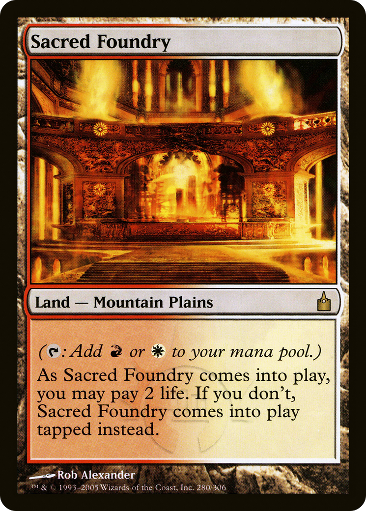 Sacred Foundry (RAV-280) [Ravnica: City of Guilds] Foil