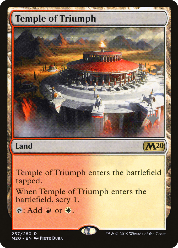 Temple of Triumph (PPM20-257) [Promo Pack: Core Set 2020 Promos]