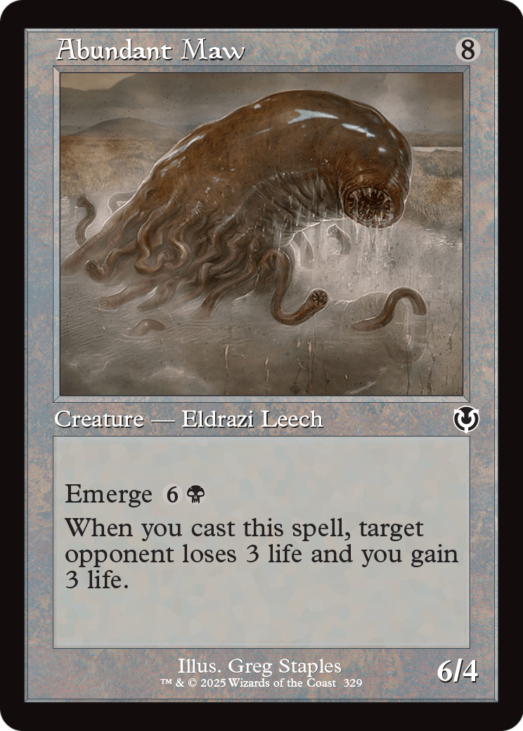Abundant Maw (Retro Frame) (INR-329) [Innistrad Remastered] Foil