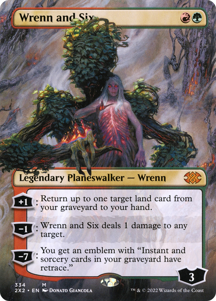 Wrenn and Six (Borderless) (2X2-334) [Double Masters 2022] Foil