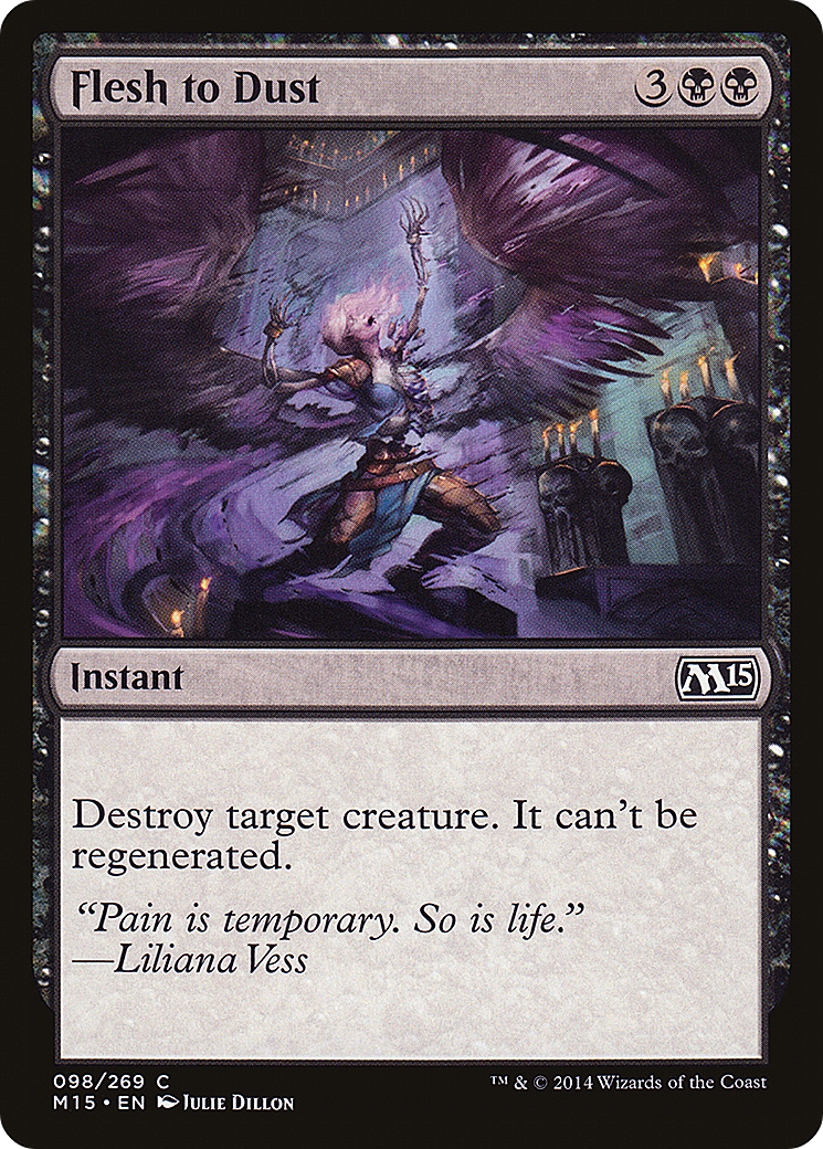 Flesh to Dust (M15-098) [Magic 2015] Foil