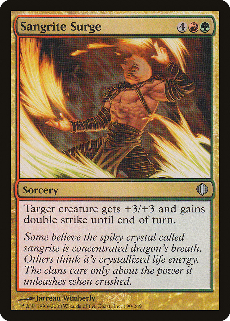 Sangrite Surge (ALA-190) [Shards of Alara] Foil