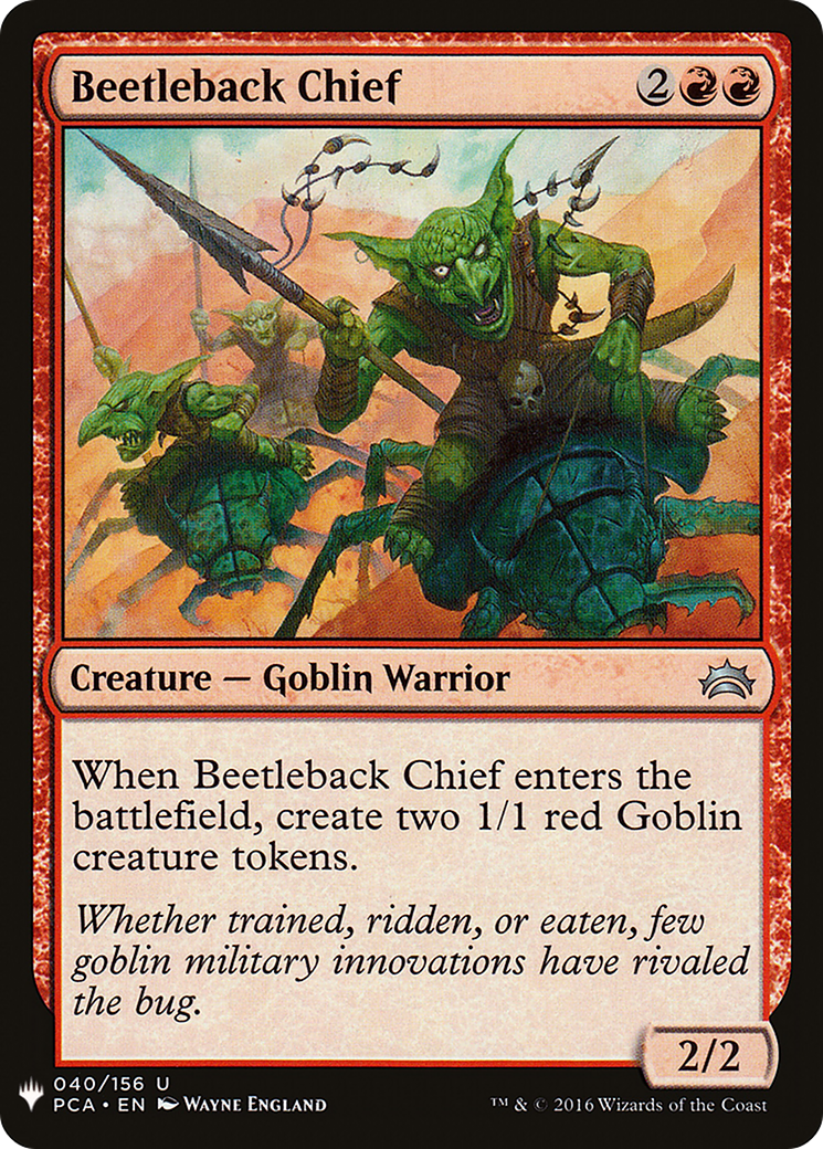 Beetleback Chief (LIST-PCA-40) [The List]
