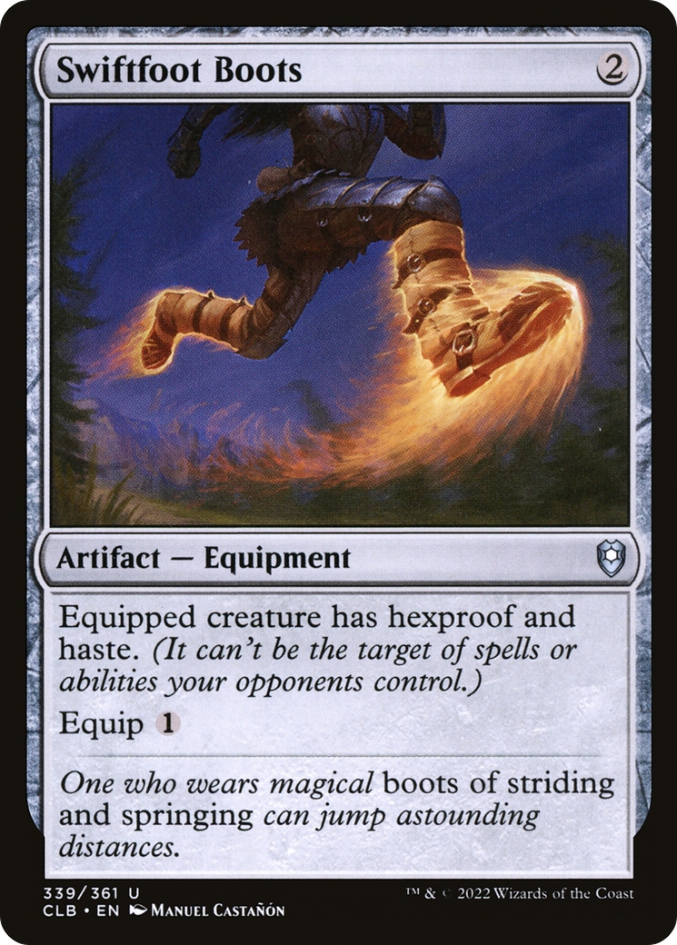 Swiftfoot Boots (CLB-339) [Commander Legends: Battle for Baldur's Gate]