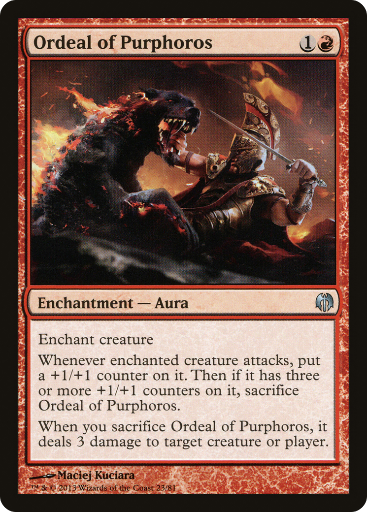 Ordeal of Purphoros (DDL-023) [Duel Decks: Heroes vs. Monsters]