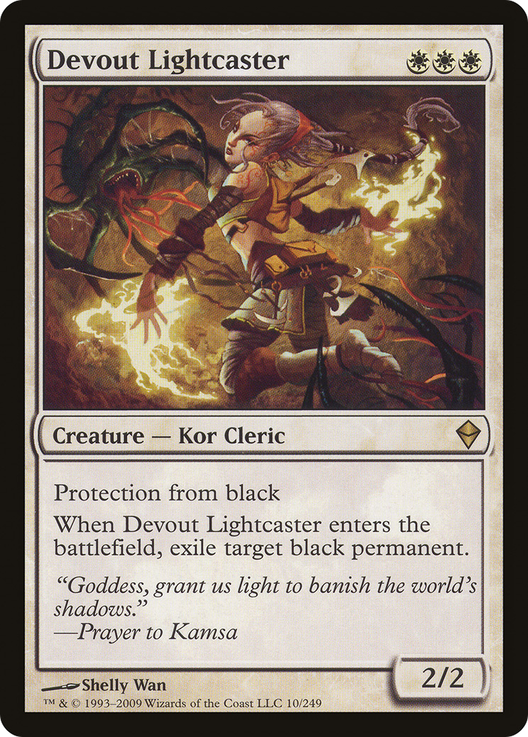 Devout Lightcaster (ZEN-010) [Zendikar]