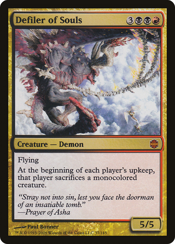 Defiler of Souls (ARB-037) [Alara Reborn] Foil