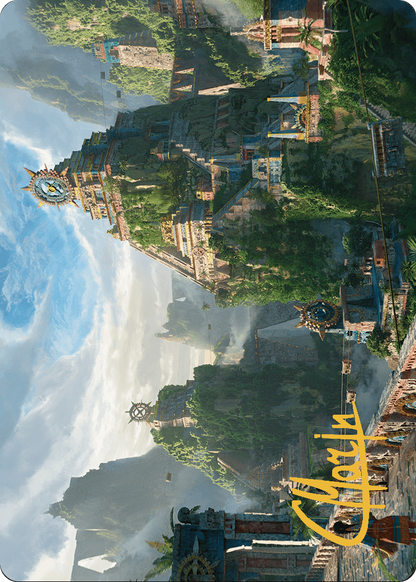 Clifftop Retreat // Clifftop Retreat (ALCI-081) (Borderless) [The Lost Caverns of Ixalan Art Series]