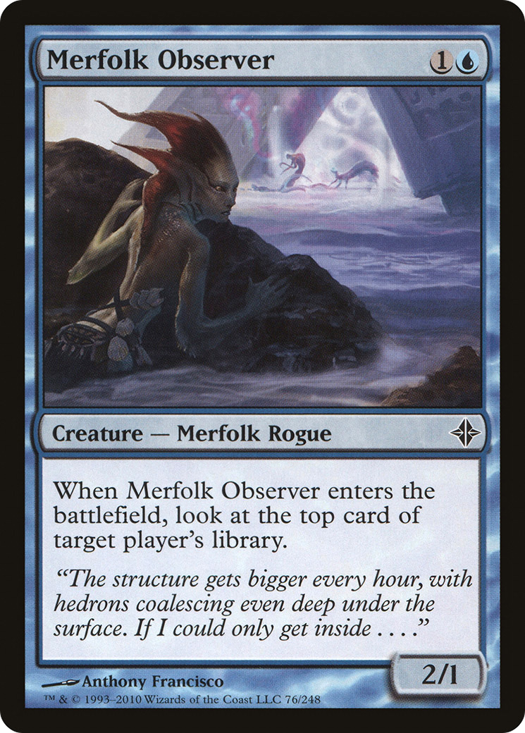 Merfolk Observer (ROE-076) [Rise of the Eldrazi] Foil