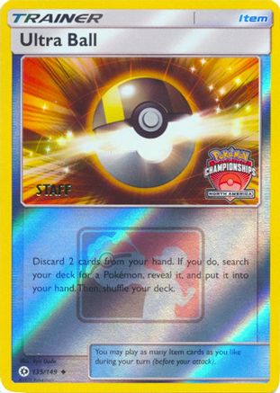 Ultra Ball (North America Championships) [Staff] (135/149) [League & Championship Cards] Reverse Holofoil - Promo