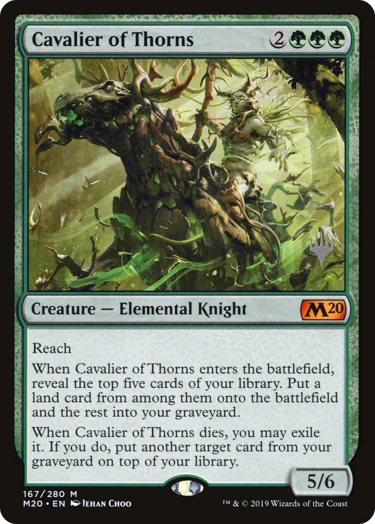 Cavalier of Thorns (PPM20-167) [Promo Pack: Core Set 2020 Promos]