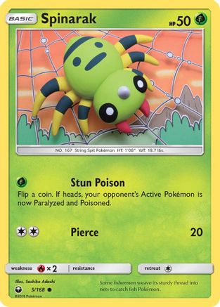 Spinarak (005/168) [SM  Celestial Storm] - Common