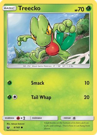 Treecko (008/168) [SM  Celestial Storm] Reverse Holofoil - Common