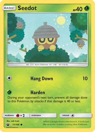 Seedot (11/168) [SM  Celestial Storm] Reverse Holofoil - Common