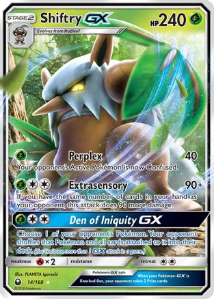 Shiftry GX (014/168) [SM  Celestial Storm] Holofoil - Ultra Rare