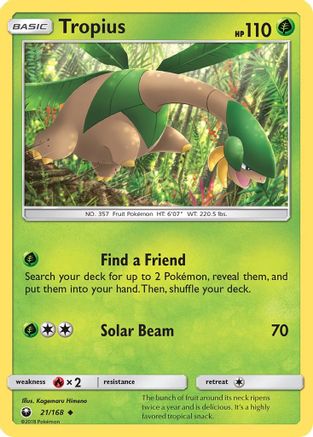 Tropius (21/168) [SM  Celestial Storm] Reverse Holofoil - Uncommon