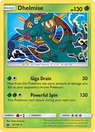 Dhelmise (22/168) [SM  Celestial Storm] - Rare