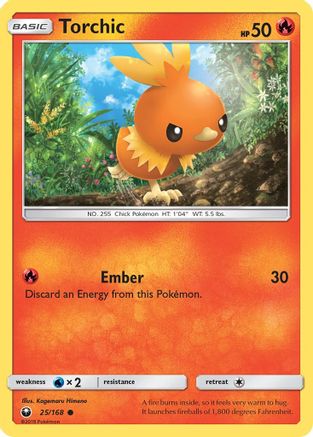 Torchic (025/168) [SM  Celestial Storm] Reverse Holofoil - Common