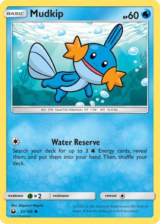 Mudkip (032/168) [SM  Celestial Storm] Reverse Holofoil - Common
