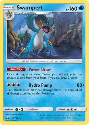 Swampert (035/168) [SM  Celestial Storm] - Rare