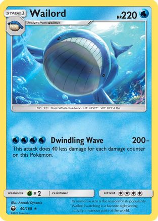 Wailord (040/168) [SM  Celestial Storm] - Rare