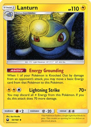 Lanturn (50/168) [SM  Celestial Storm] Reverse Holofoil - Uncommon