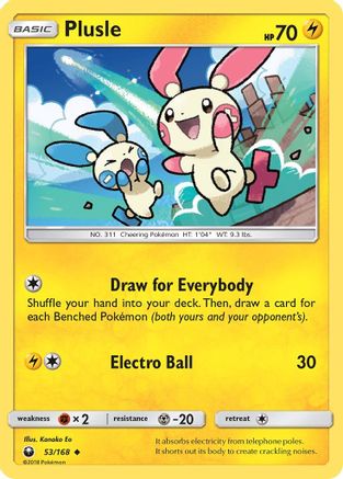 Plusle (053/168) [SM  Celestial Storm] - Uncommon