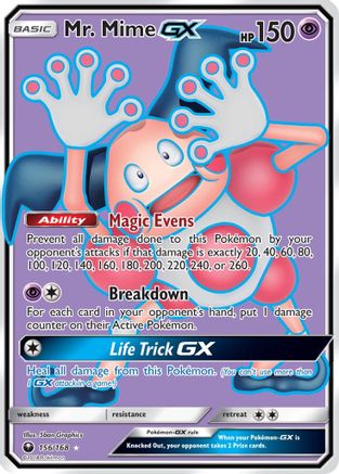 Mr. Mime GX (Full Art) (156/168) [SM  Celestial Storm] Holofoil - Ultra Rare