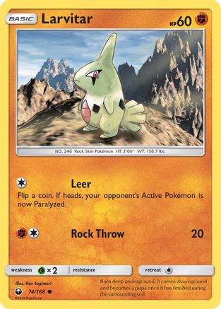 Larvitar (74/168) [SM  Celestial Storm] - Common