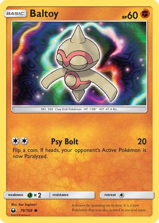 Baltoy (78/168) [SM  Celestial Storm] - Common