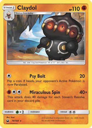 Claydol (79/168) [SM  Celestial Storm] - Rare
