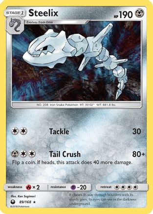 Steelix (89/168) [SM  Celestial Storm] Holofoil - Holo Rare