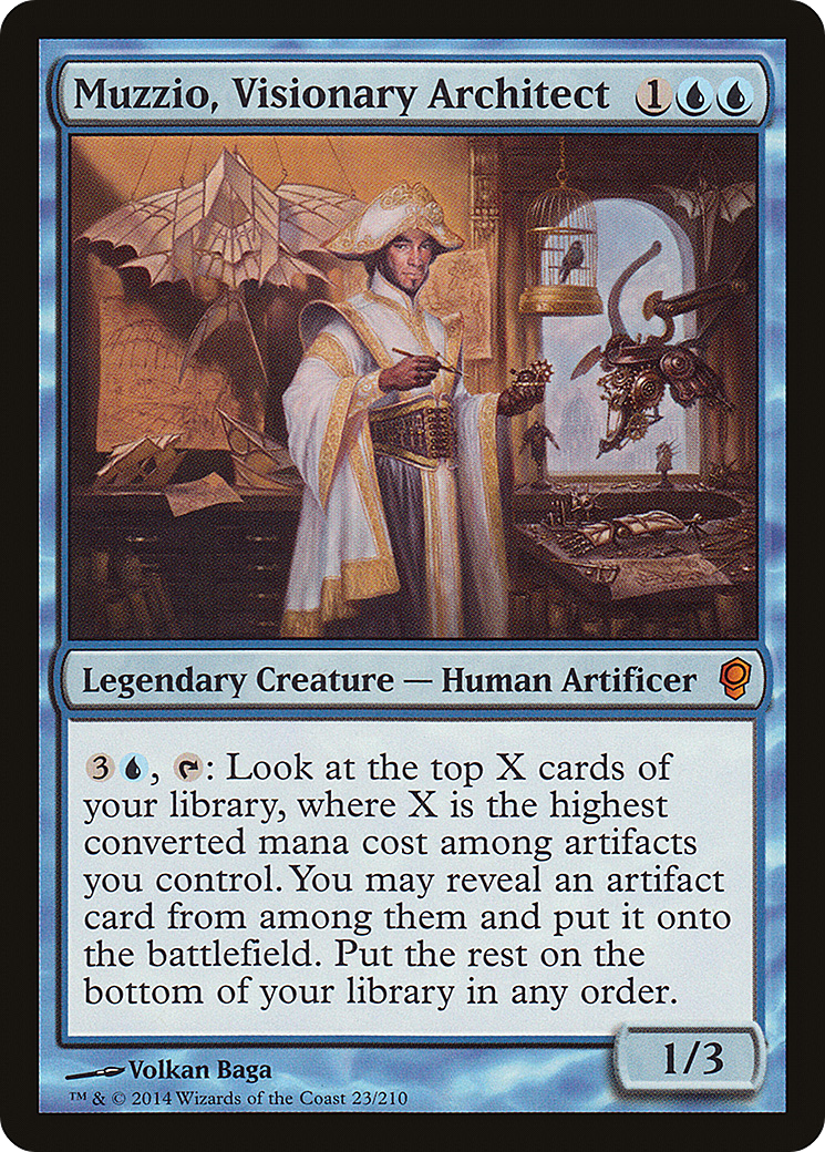 Muzzio, Visionary Architect (CNS-023) [Conspiracy] Foil