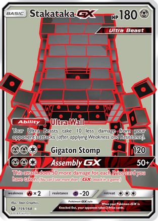 Stakataka GX (Full Art) (159/168) [SM  Celestial Storm] Holofoil - Ultra Rare