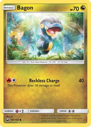 Bagon (104/168) [SM  Celestial Storm] - Common