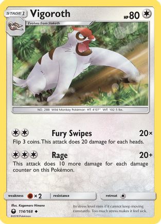 Vigoroth (114/168) [SM  Celestial Storm] - Uncommon