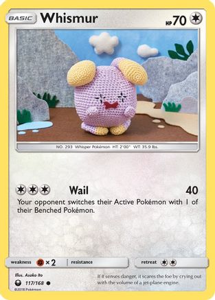 Whismur (117/168) [SM  Celestial Storm] Reverse Holofoil - Common