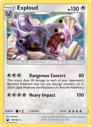 Exploud (119/168) [SM  Celestial Storm] - Rare