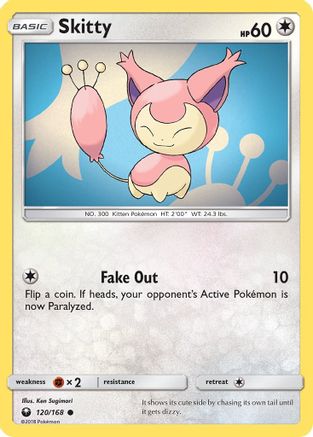 Skitty (120/168) [SM  Celestial Storm] Reverse Holofoil - Common