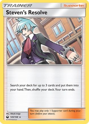 Steven's Resolve (145/168) [SM  Celestial Storm] Holofoil - Holo Rare