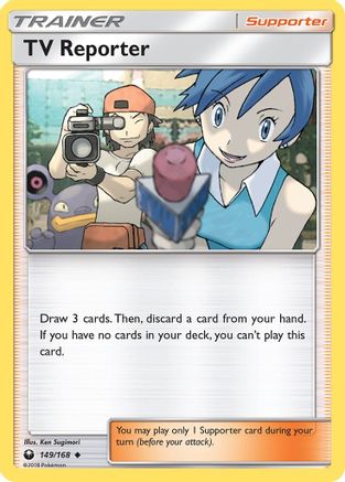 TV Reporter (149/168) [SM  Celestial Storm] Reverse Holofoil - Uncommon