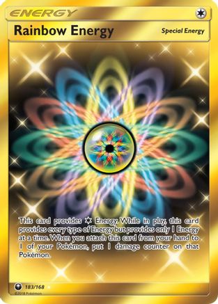Rainbow Energy (Secret) (183/168) [SM  Celestial Storm] Holofoil - Secret Rare