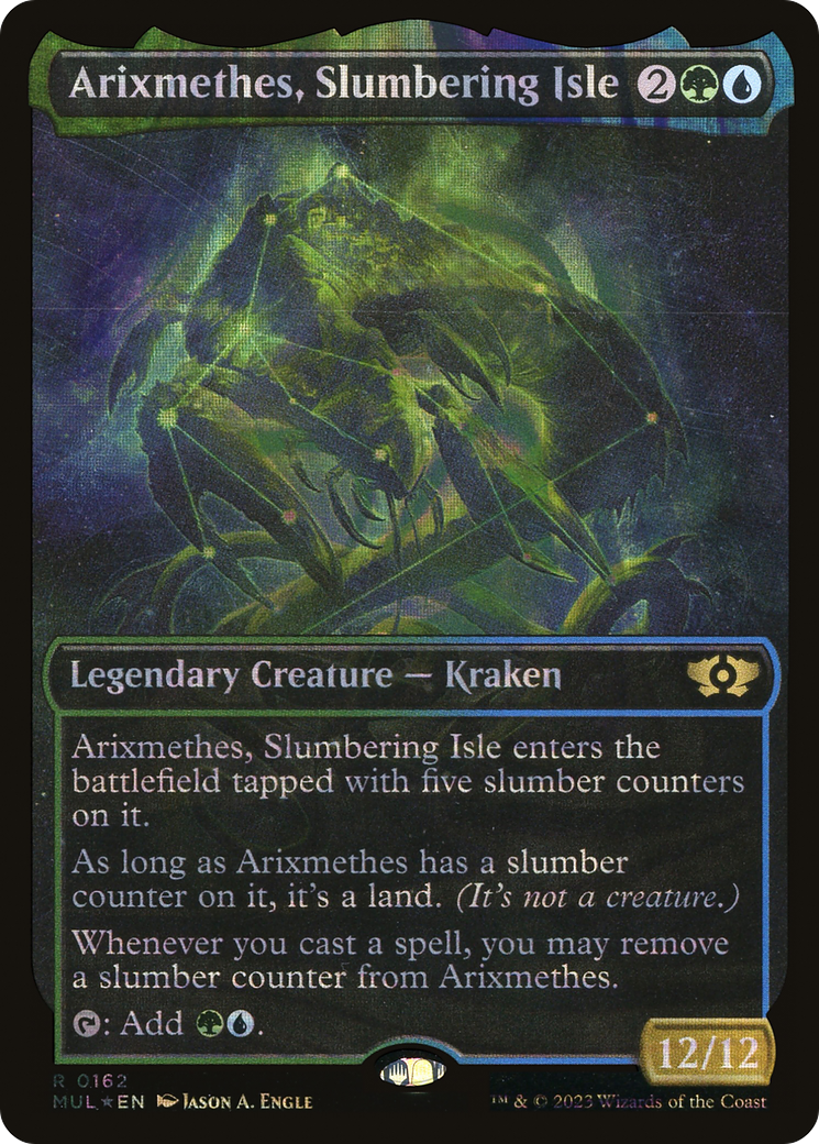 Arixmethes, Slumbering Isle (Halo Foil) (MUL-162) (Showcase) [Multiverse Legends] Foil