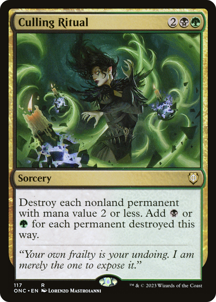 Culling Ritual (ONC-117) [Phyrexia: All Will Be One Commander]