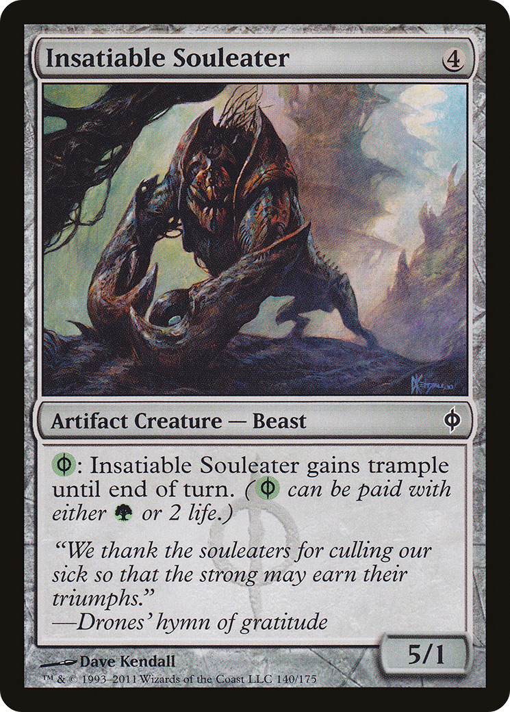 Insatiable Souleater (NPH-140) [New Phyrexia] Foil